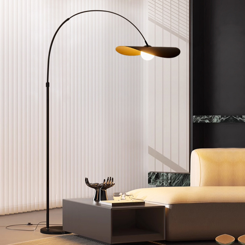 Velna | Bogen-Stehlampe Design — Moderne Beleuchtung für das Wohnzimmer 